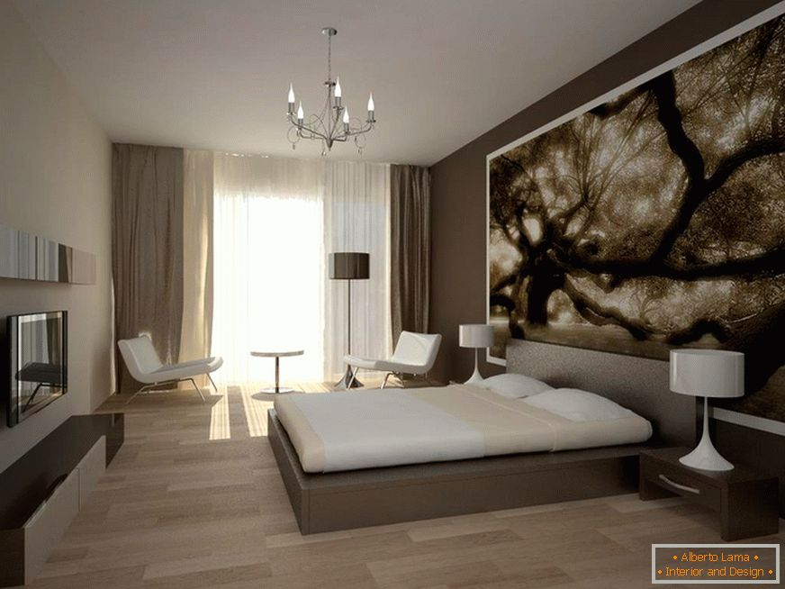 Der Minimalismus Stil ist ideal für die Organisation des Inneren von kleinen Schlafzimmern.