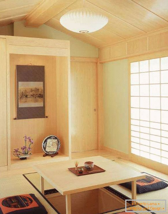 Ungewöhnliches Interieur - der ethnische Stil Japans