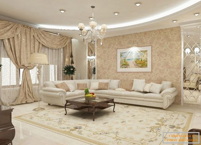 Wohnzimmer im klassischen Stil-13