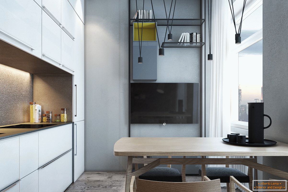 Design für eine kleine Wohnung im skandinavischen Stil - фото 2
