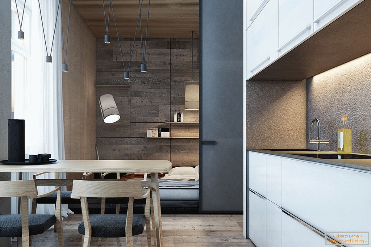 Design für eine kleine Wohnung im skandinavischen Stil - фото 3