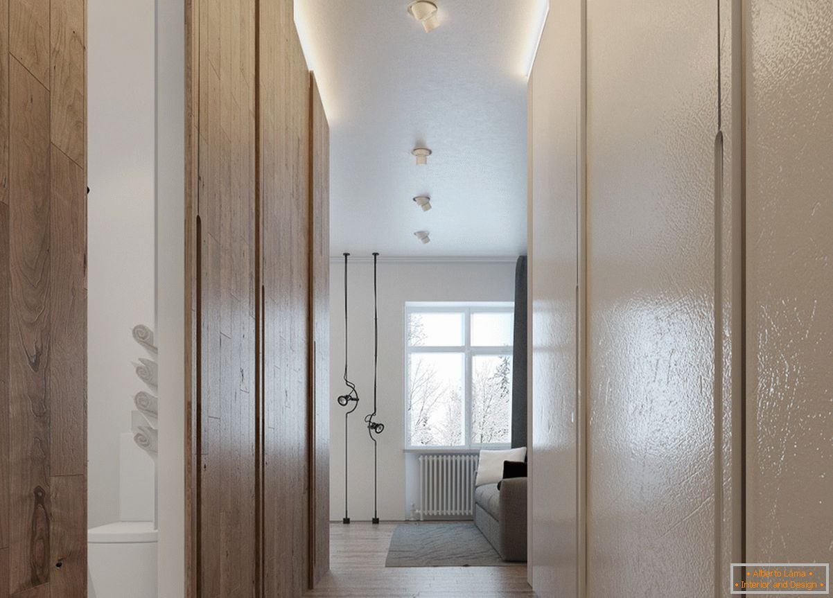 Entwerfen Sie ein weißes Badezimmer für eine kleine Wohnung
