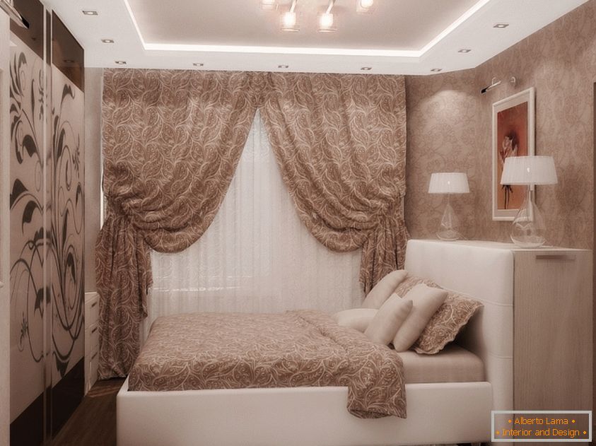 Ideen für die Dekoration eines kleinen Schlafzimmers