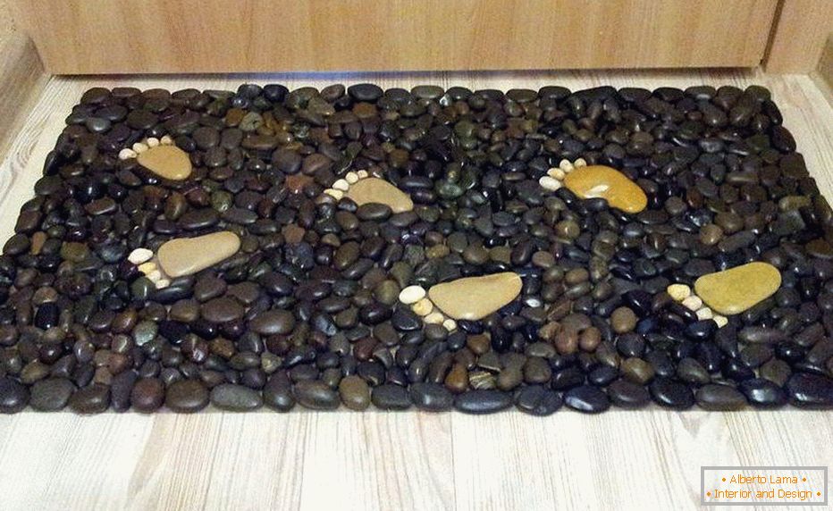 Teppich aus Steinen
