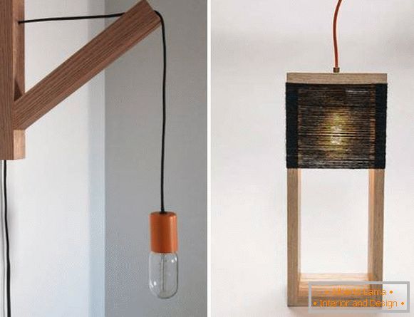 Stilvolle Holzlampen