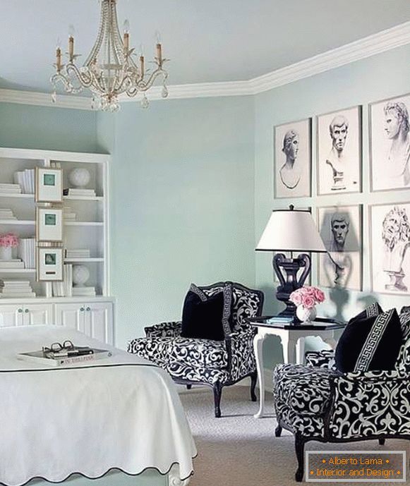 Schlafzimmer Design mit traditionellem Dekor