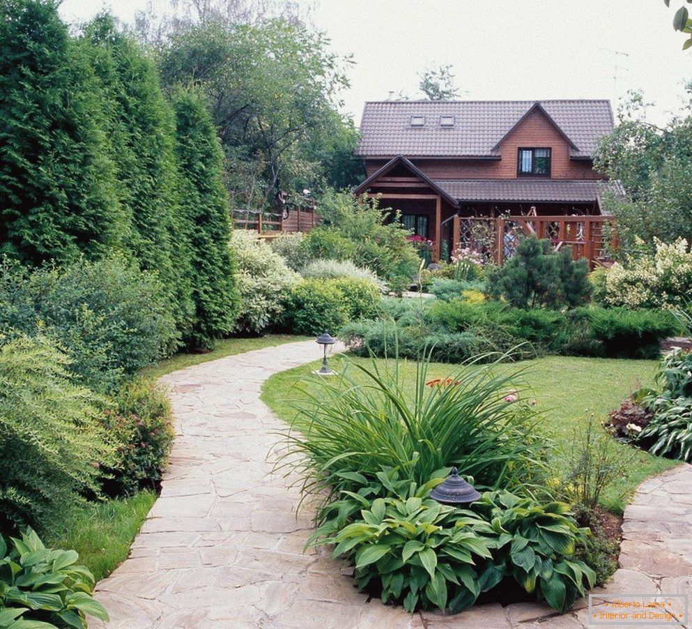 Ein kleiner Garten im Hof