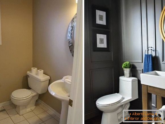 Stilvolles Design eines Badezimmers in einem privaten Haus