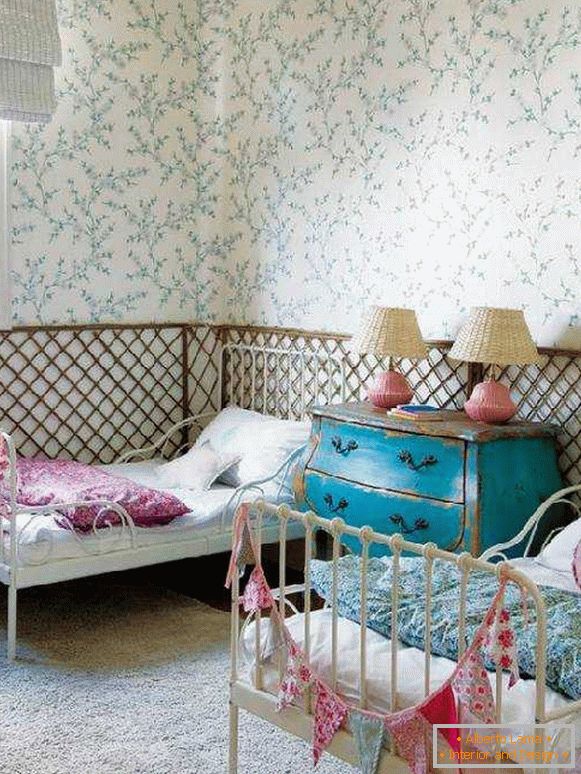 Interieur eines Kinderzimmers mit zwei Betten, Foto 59