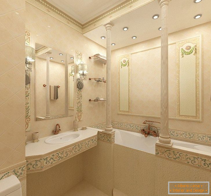 Badezimmer mit Keramikfliesen