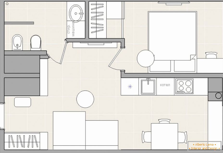 Planen Sie eine kleine 2-Zimmer-Wohnung