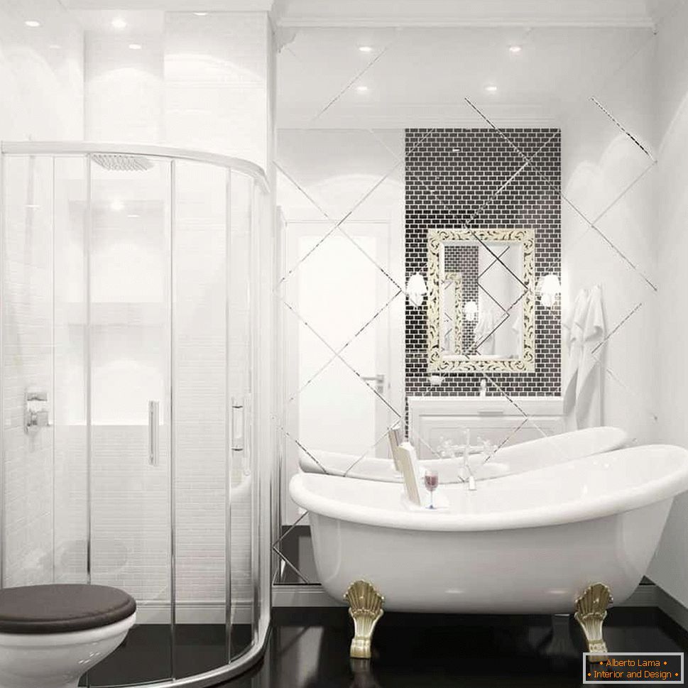 Luxuriöse Sanitäranlagen im kombinierten Badezimmer