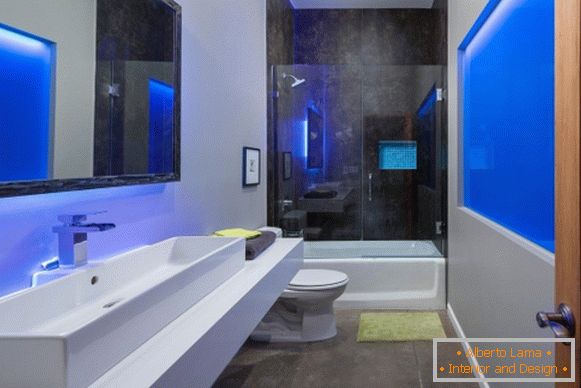 Design im High-Tech-Stil - Foto von stilvollen Badezimmer