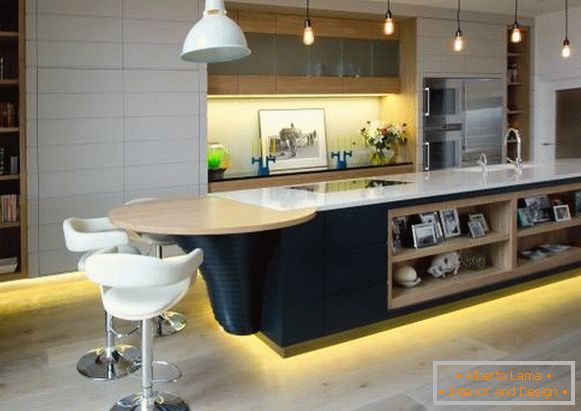 High-Tech-Stil im Innenraum - Foto der Küche im Haus