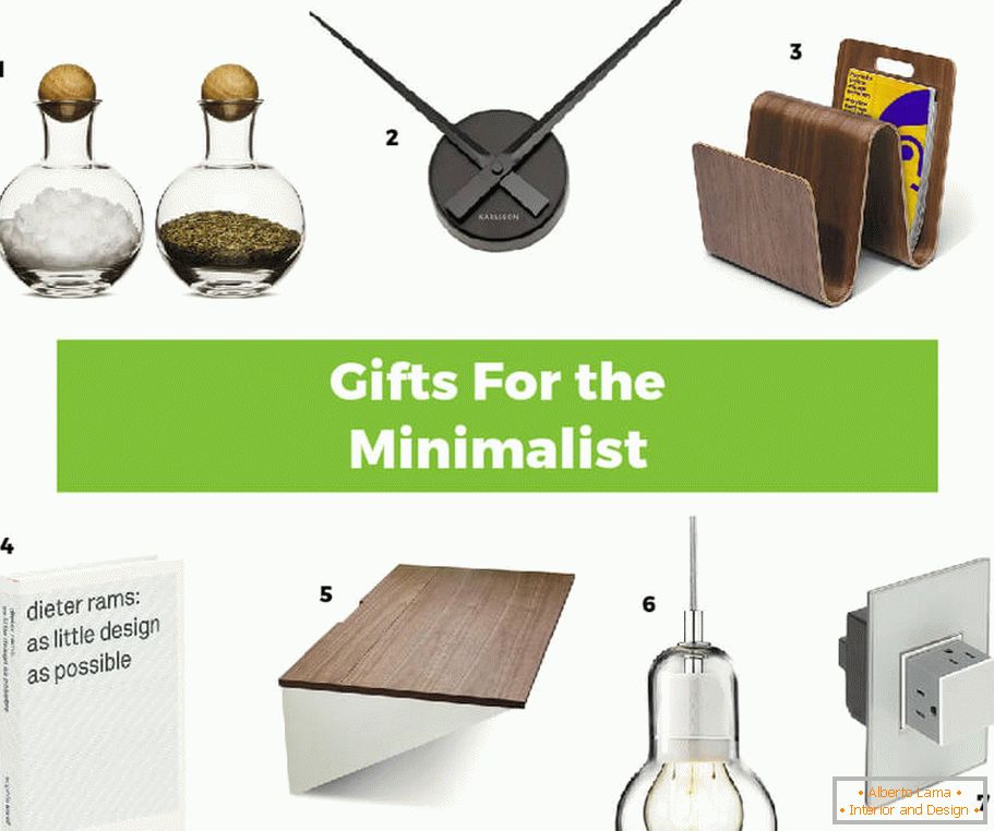 Interessante Ideen von Geschenken im Stil des Minimalismus