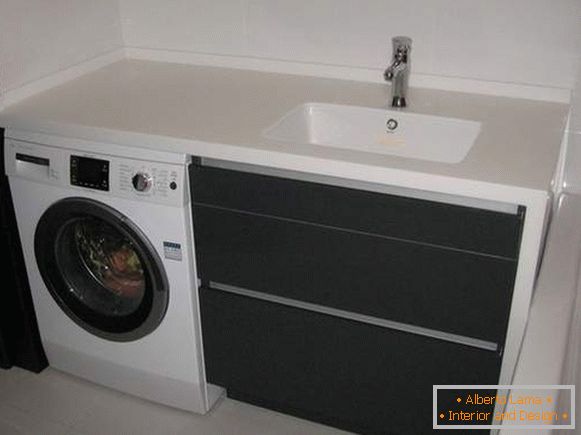 Design eines Badezimmers mit einer Waschmaschine, Foto 12