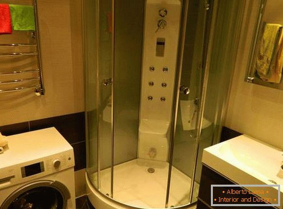 Design eines Badezimmers mit einer Waschmaschine, Foto 26