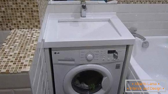 Badezimmer Design mit einer Waschmaschine Foto, Foto 6