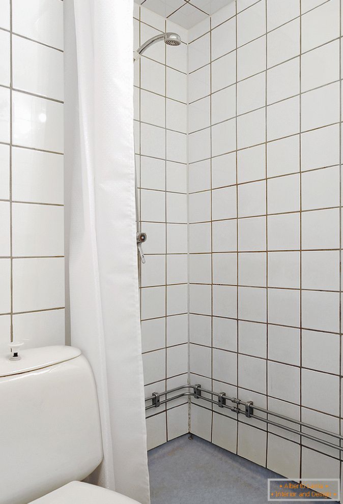 Eine einfache aber praktische Dusche