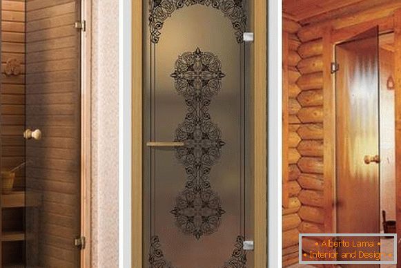 Tür für Sauna-Glas - wählen Sie Design und Qualität