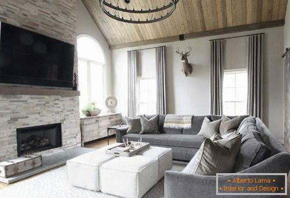 Schönes Zimmer in Ihrem Haus - eine Kombination aus Materialien und Stilen im Inneren
