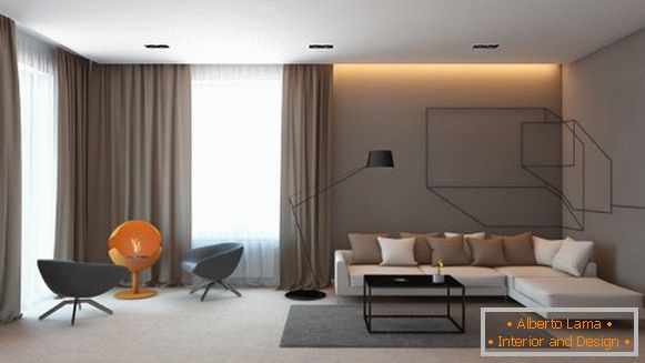 Stilvolles Zimmer in Ihrem Haus - minimalistisches Design