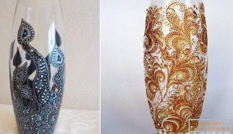 Schöne Vasen mit ihren eigenen Händen