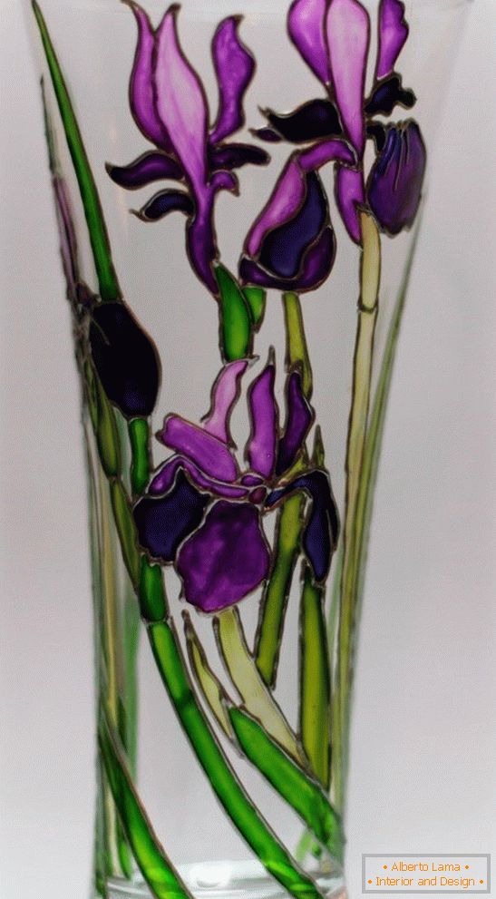 Vase mit Iris