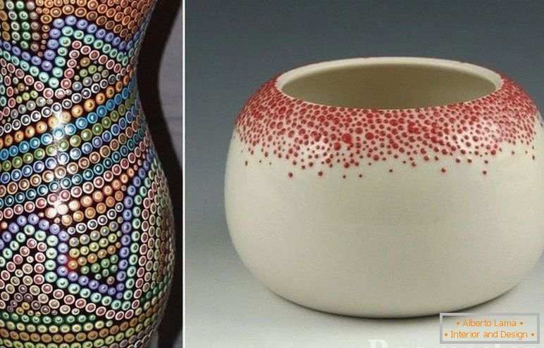 Bitmuster auf einer Vase