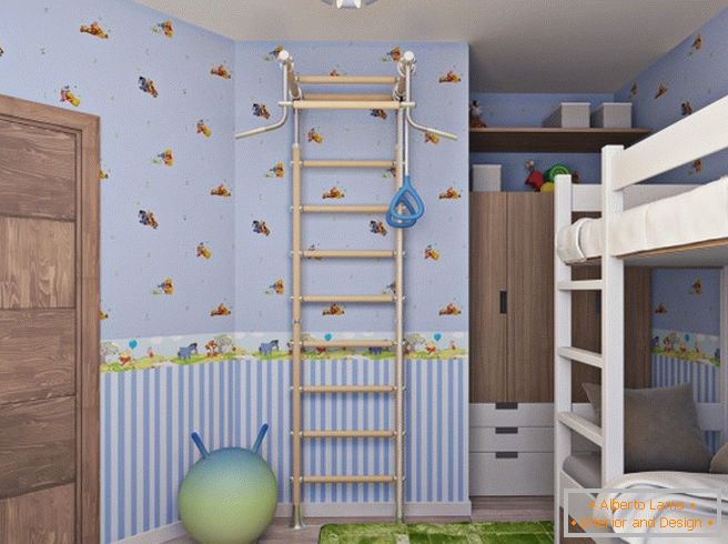 Schönes Design eines kleinen Kinderzimmers