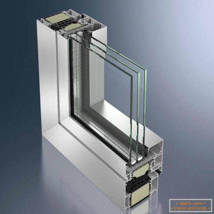 Aluminium-Fensterprofilс термоизоляцией