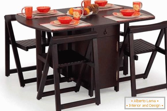 Tisch, Küche, faltbar, aus Holz, Foto 10