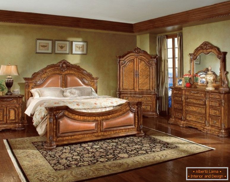 ansprechend-Design-Ideen-für-traditionelle-Schlafzimmer-Dekor-mit-besten-Bett-innen-großen-Schrank-in der Nähe-groß-Speicher-close-schöne-Wand-auf-Holz-Stock