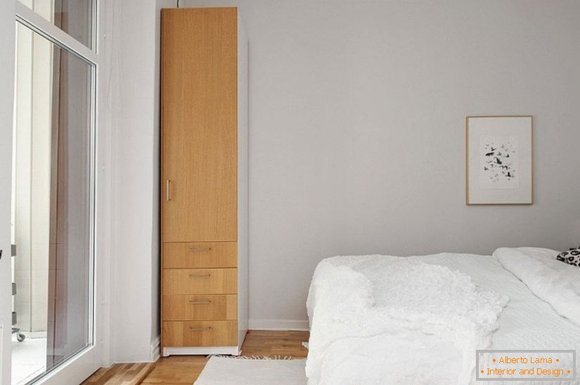 Schlafzimmer Apartment-Studio im skandinavischen Stil