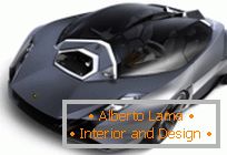 Das Konzept eines Supercar Lamborghini vom Designer Ondrej Jirec