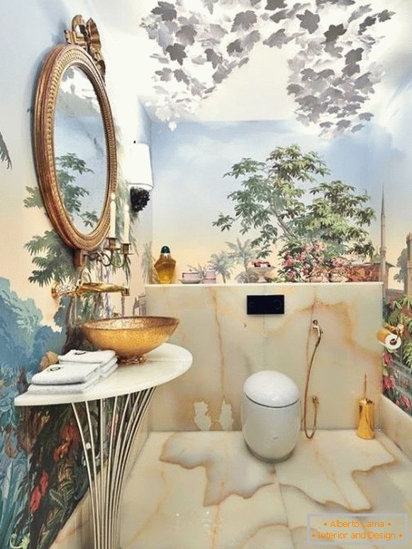Malerei-Wand-im-Badezimmer