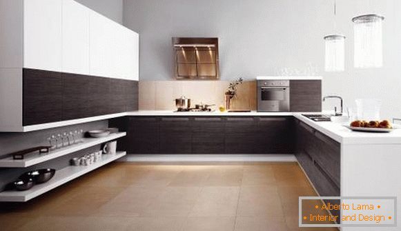 Schöne Küche im Stil von Luxus minimalism