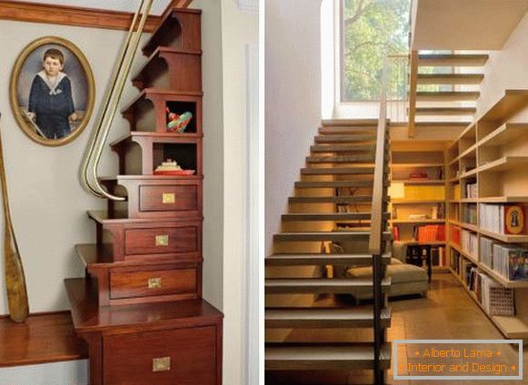 Kabinett unter der Treppe in einem privaten Haus - Fotos der besten Ideen