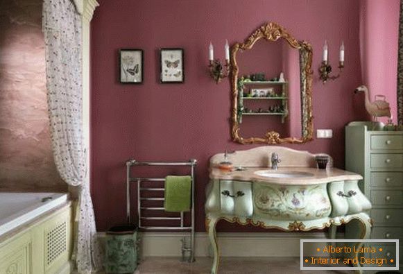 Schönes Badezimmer - Fotodesign im Stil der Provence