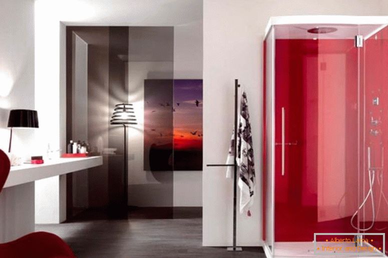 bequem-ei-stuhl-auf-awesome-rot-bad-design-feat-glas-duschtür-plus-schwimm-eitelkeit