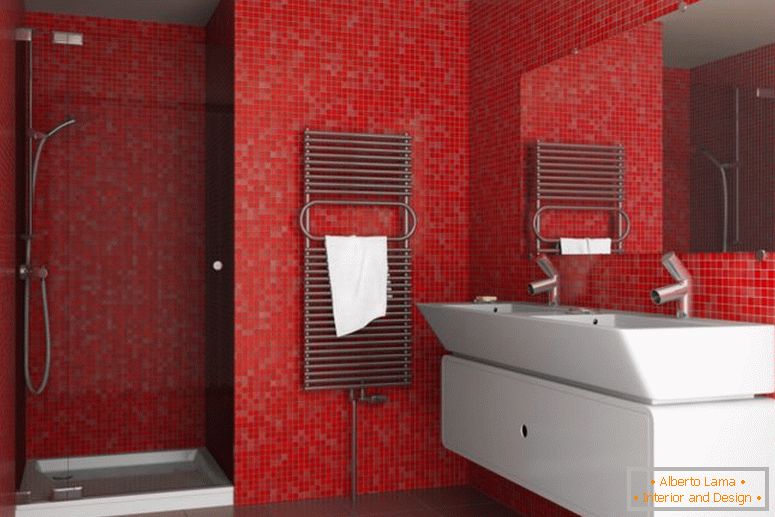 Rot-Badezimmer-Ideen