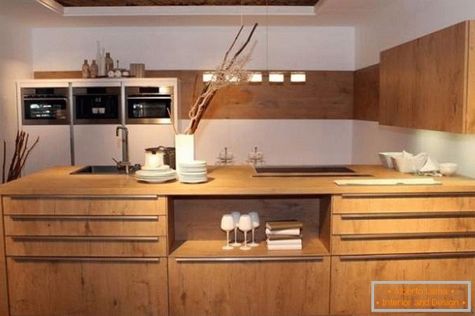 Küche aus Holz mit eigenen Händen, Foto 1
