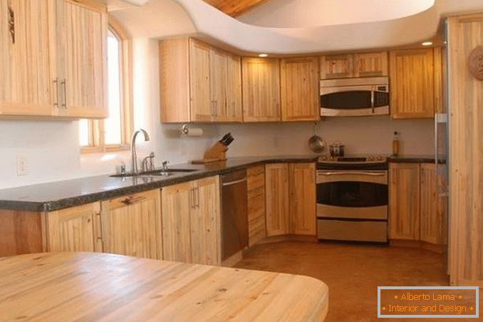 Küche aus Holz mit eigenen Händen, Foto 12