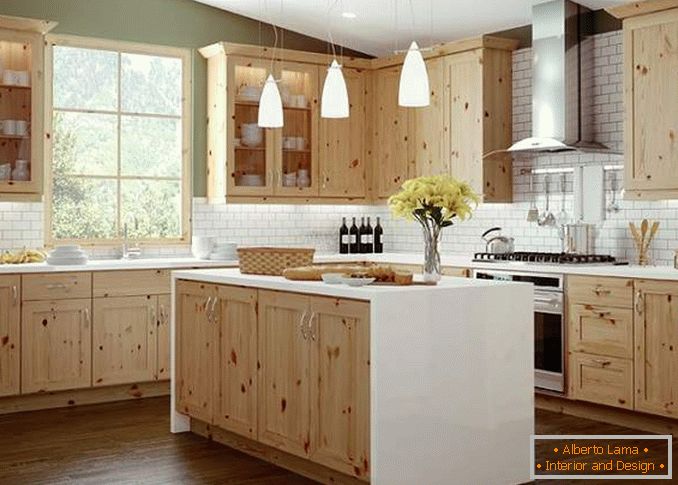 Küche für eine Datscha mit ihren eigenen Händen aus Holz, Foto 8