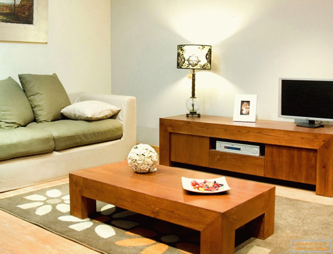 Möbel im Stil des Minimalismus im Wohnzimmer