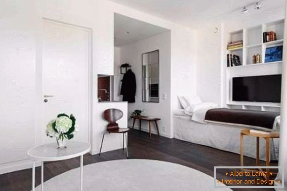 Kleine Studio-Apartments - Design Schlafzimmer Schlafzimmer auf dem Foto