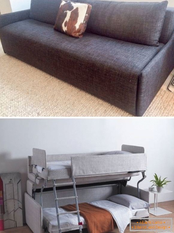 Smart Möbel Sofa Transformator für ein Kinderzimmer