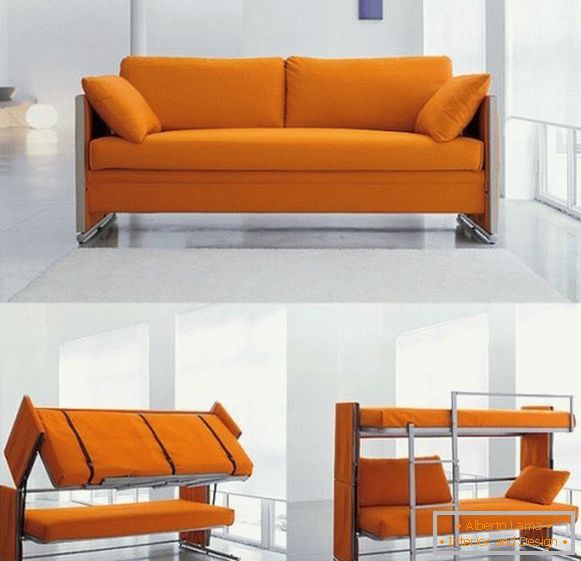 Sofa, verwandelt sich in ein Etagenbett