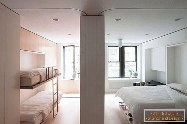 Schlafzimmer und Kinder multifunktionale Wohnung-Transformator in New York
