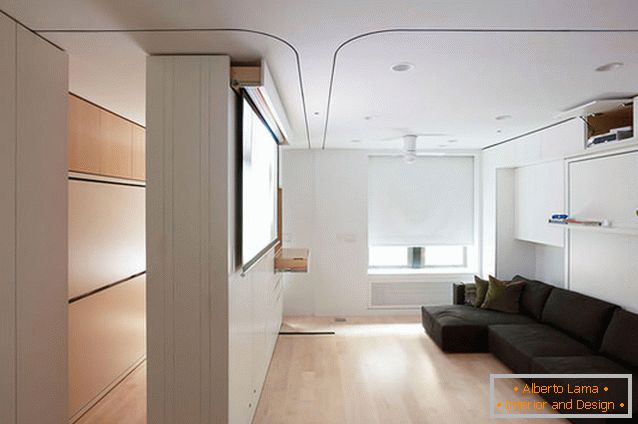 Wohnzimmer multifunktionale Wohnung-Transformator in New York
